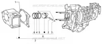 Ensemble cylindre-piston-axe de piston