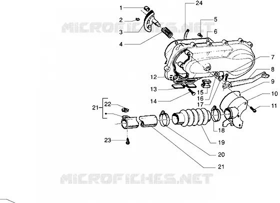 Démarrage à pedal - Refroidissement carter