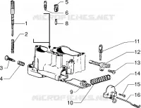 Pieces composant le carburateur