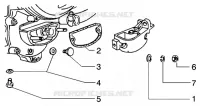 Fixations secteur changement de vitesses