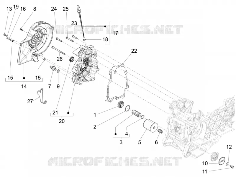 CARTER VOLANT MAGNETIQUE - FILTRE A HUILE