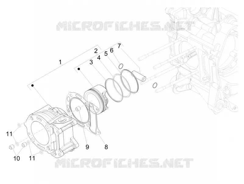Groupe cylindre-piston-axe