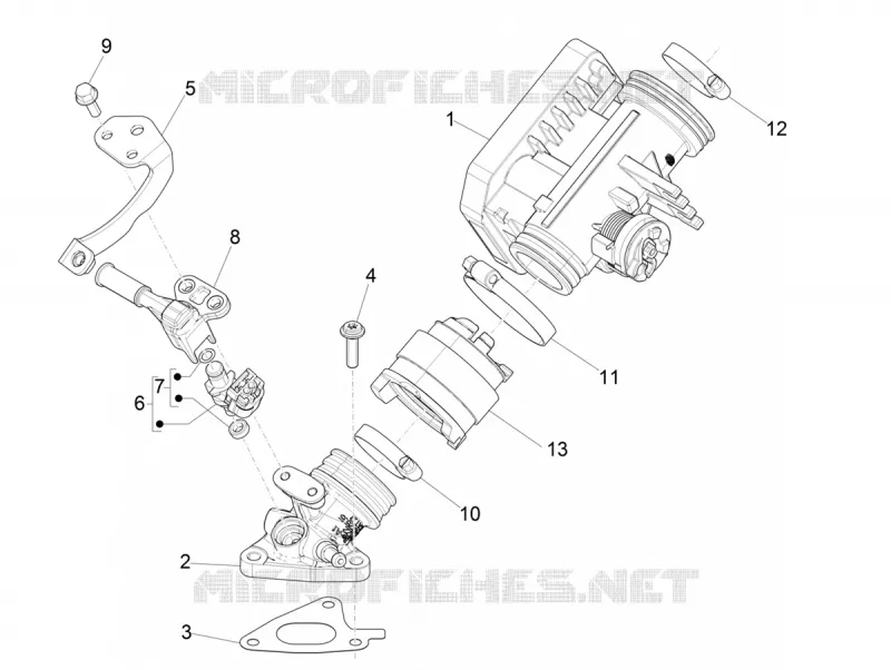 Boitier papillon - Injecteur - Pipe d'admission