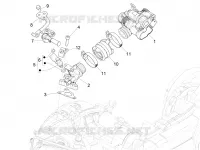 Boitier papillon - Injecteur - Pipe d'admission