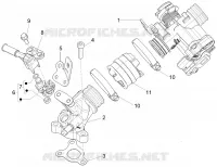 Boitier papillon - Injecteur - Pipe d'admission