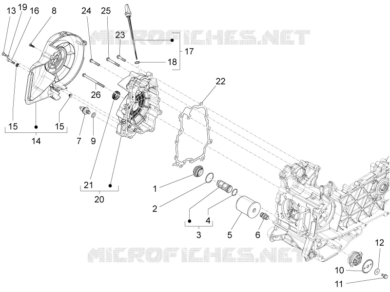 CARTER VOLANT MAGNETIQUE - FILTRE A HUILE