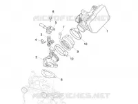 Boitier papillon - Injecteur - Pipe d'admission