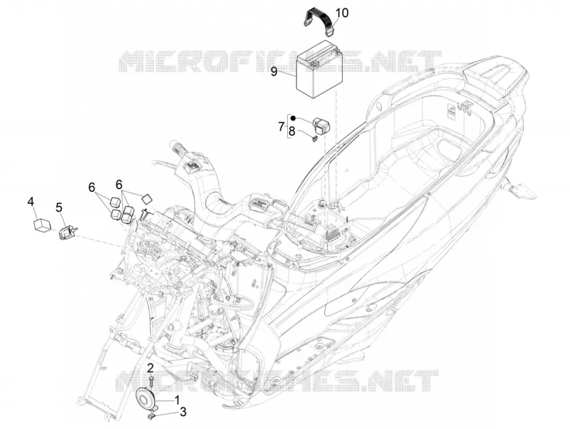 Relais - Batterie - Avertisseur sonore