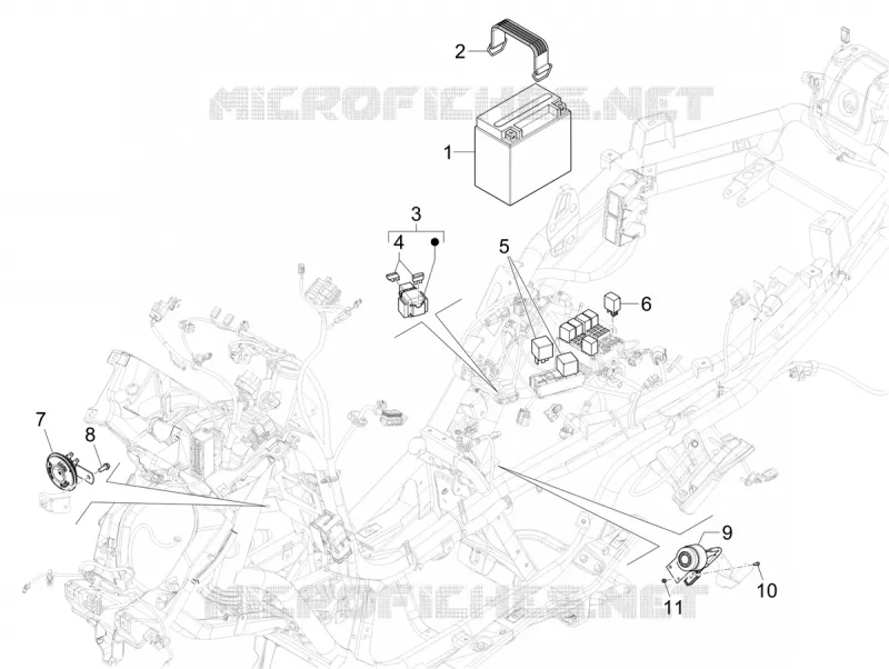 Relais - Batterie - Avertisseur sonore