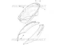 Logement casque - Dessous de selle