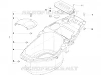 Logement casque - Dessous de selle