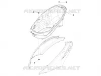 Logement casque - Dessous de selle