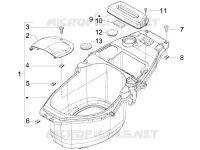 Logement casque - Dessous de selle