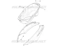 Logement casque - Dessous de selle