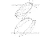 Logement casque - Dessous de selle