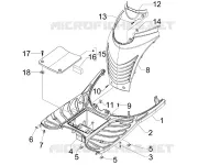 Protection centrale - Repose-pieds