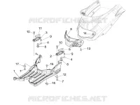 Protection centrale - Repose-pieds