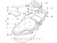 Logement casque - Dessous de selle