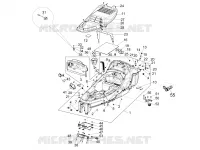 Logement casque - Dessous de selle