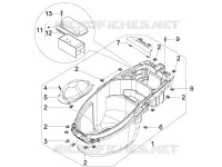 Logement casque - Dessous de selle