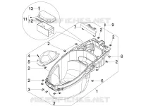 Logement casque - Dessous de selle