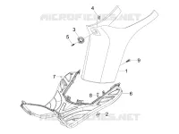 Protection centrale - Repose-pieds