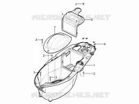 Logement casque - Dessous de selle