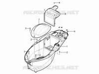 Logement casque - Dessous de selle