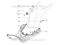 Protection centrale - Repose-pieds