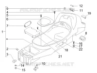 Logement casque - Dessous de selle