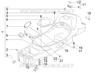 Logement casque - Dessous de selle