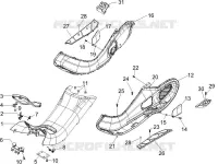 Protection centrale - Repose-pieds