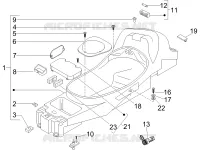Logement casque - Dessous de selle