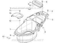 Logement casque - Dessous de selle