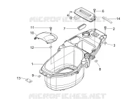 Logement casque - Dessous de selle