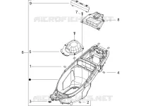Logement casque - Dessous de selle