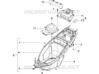 Logement casque - Dessous de selle
