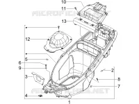 Logement casque - Dessous de selle