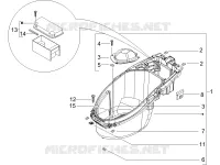 Logement casque - Dessous de selle
