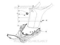 Protection centrale - Repose-pieds