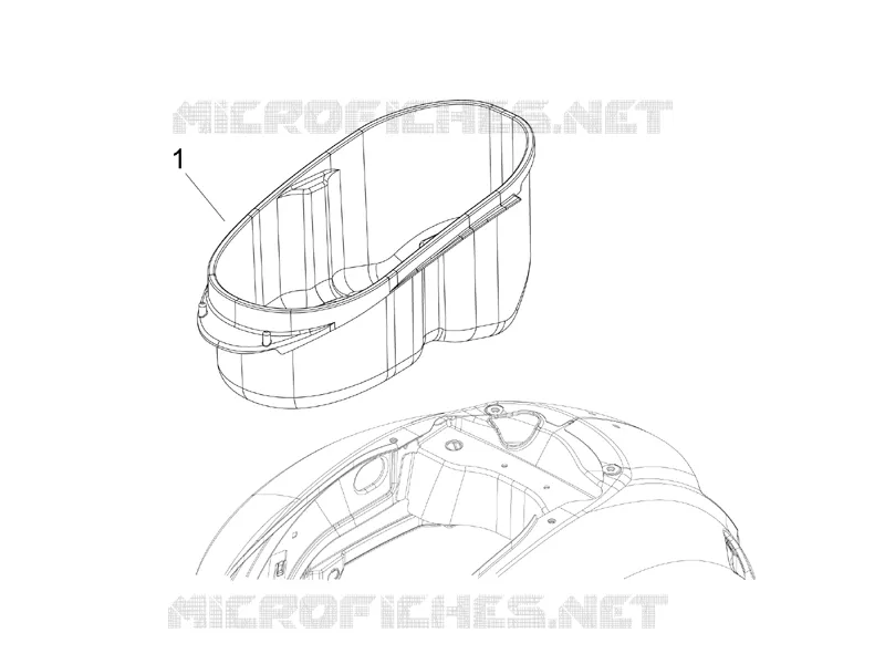 Logement casque - Dessous de selle