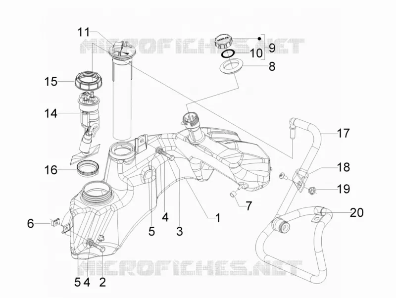 Réservoir carburant
