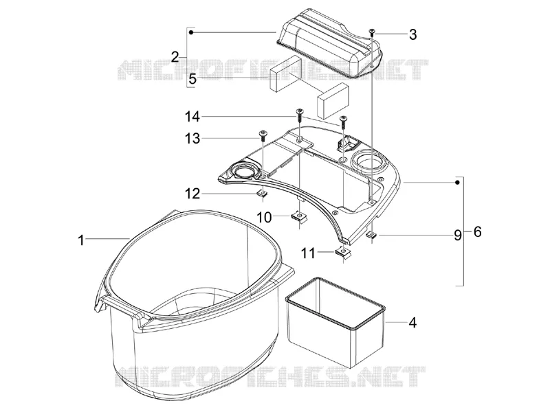 Logement casque - Dessous de selle