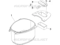 Logement casque - Dessous de selle