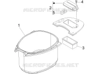 Logement casque - Dessous de selle