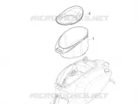 Logement casque - Dessous de selle