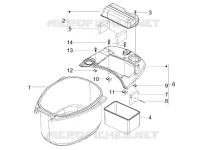 Logement casque - Dessous de selle