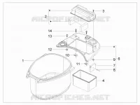 Logement casque - Dessous de selle