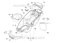 Logement casque - Dessous de selle