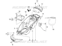 Logement casque - Dessous de selle